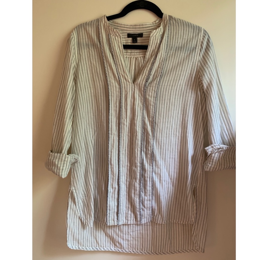 J Crew striped blouse